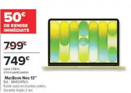 Carrefour MacBook Neo 13" offre