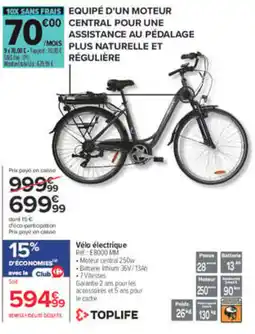 Carrefour TOPLIFE Vélo électrique offre