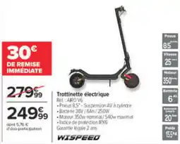 Carrefour WISPEED Trottinette électrique offre