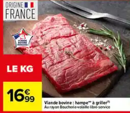 Carrefour Viande bovine : hampe** à griller offre