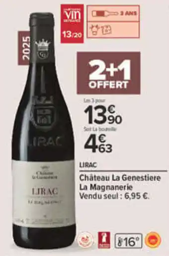 LIRAC Château La Genestiere La Magnanerie