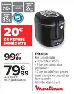 Carrefour Moulinex Friteuse offre