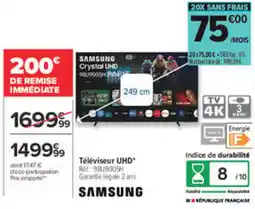Carrefour SAMSUNG Téléviseur UHD offre