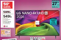 Carrefour LG NANO 4K UHD AI offre