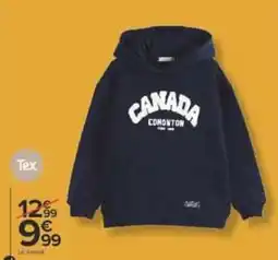 Carrefour Tex Le sweat offre