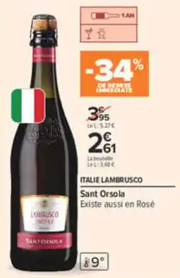Carrefour Sant Orsola Lambrusco offre