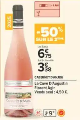 Carrefour La Cave D'Augustin Cabernet d'Anjou offre