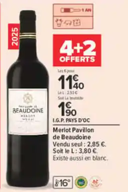 Carrefour Beaudoine Merlot offre