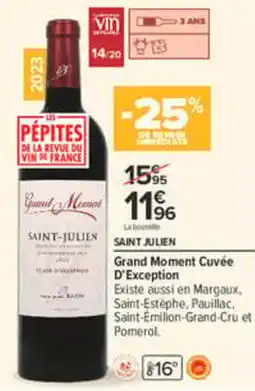 Carrefour Grand Moment Saint-Julien offre
