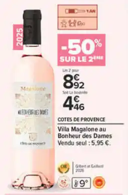 Carrefour Villa Magalone au Bonheur des Dames offre