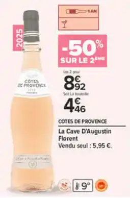 Carrefour La Cave D'Augustin Florent offre