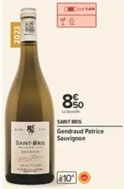 Carrefour Gendraud Patrice Sauvignon offre