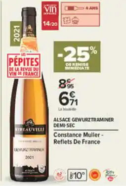Carrefour Vibeauville Gewurztraminer offre