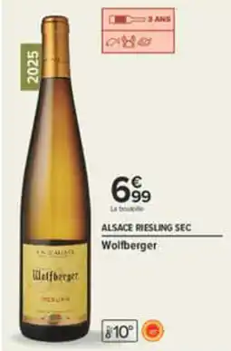 Carrefour Wolffberger ALSACE RIESLING SEC offre