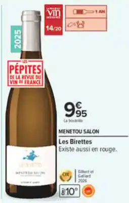 Carrefour Les Birettes MENETOU SALON offre