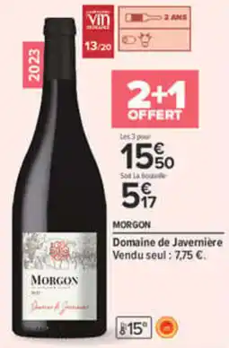 Carrefour Domaine de Javernière Morgon offre