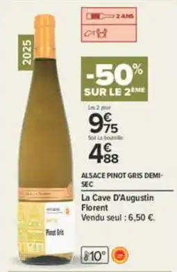 Carrefour La Cave D'Augustin Pinot Gris offre