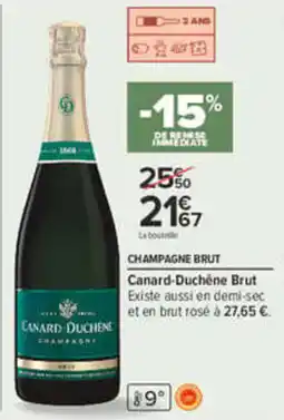 Carrefour Canard-Duchêne Champagne Brut offre