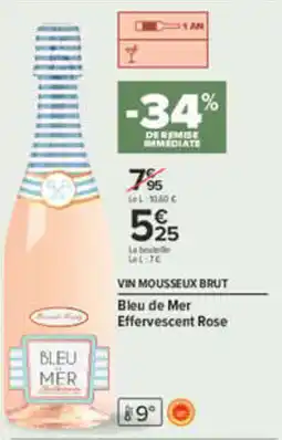 Carrefour Bleu de Mer Vin Mousseux Brut offre