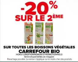 Carrefour Carrefour Bio les boissons vegetales offre