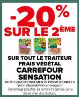 Carrefour Carrefour Sensation le traiteur frais vegetal offre