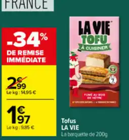 Carrefour LA VIE Tofu offre