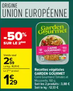 Carrefour Garden Gourmet Carré Gourmand offre