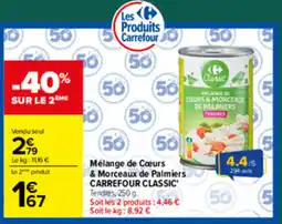 Carrefour Carrefour Classic Mélanges de Cœurs & Morceaux de Palmiers offre