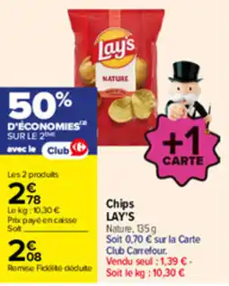 Carrefour Lay's Chips offre