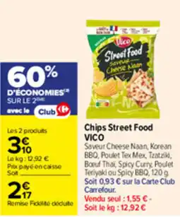 Carrefour VICO Chips Street Food offre