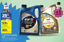 Carrefour elf Huile 5W30 offre