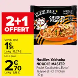 Carrefour NOODLE MASTER Nouilles Yakisoba offre