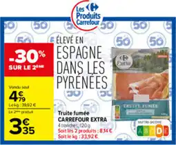 Carrefour Extra Truite fumée offre