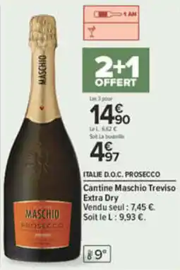 Carrefour MASCHIO PROSECCO offre