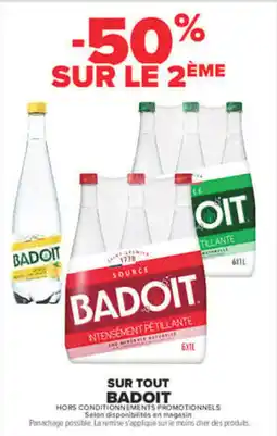 Carrefour Badoit offre