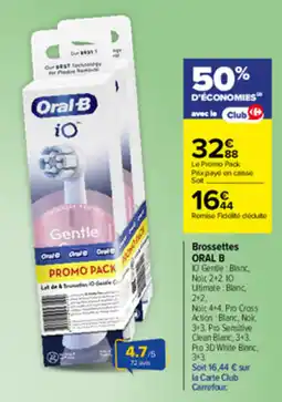 Carrefour Oral-B Brossettes offre
