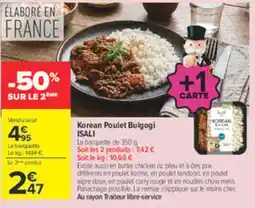 Carrefour ISALI Korean Poulet Bulgogi offre