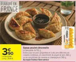 Carrefour GYOZA Gyoza poulet citronnelle offre