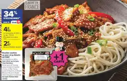 Carrefour Le Chef Nouilles sautées au porc et au Kimchi offre