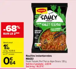 Carrefour MAGGI Nouilles instantannées offre