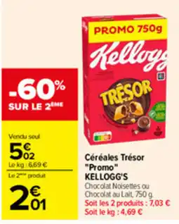Carrefour Kellogg's Céréales Trésor offre