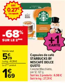 Carrefour STARBUCKS BY NESCAFÉ DOLCE GUSTO offre