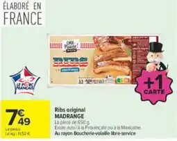 Carrefour Côté Plaisir Ribs original offre