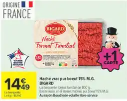 Carrefour BIGARD Haché Format Familial offre
