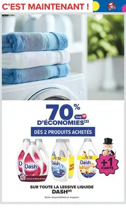 Carrefour Dash lessive liquide offre