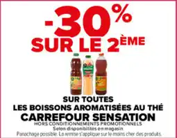 Carrefour Carrefour Sensation Boissons aromatisées au thé offre