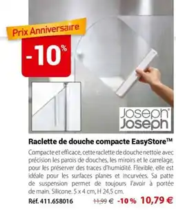 Mathon Joseph Joseph Raclette de douche compacte EasyStore™ offre