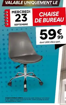 BUT ARBRICA CHAISE DE BUREAU offre