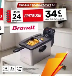 BUT Brandt Friteuse offre