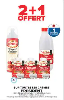 Carrefour Président Crème offre